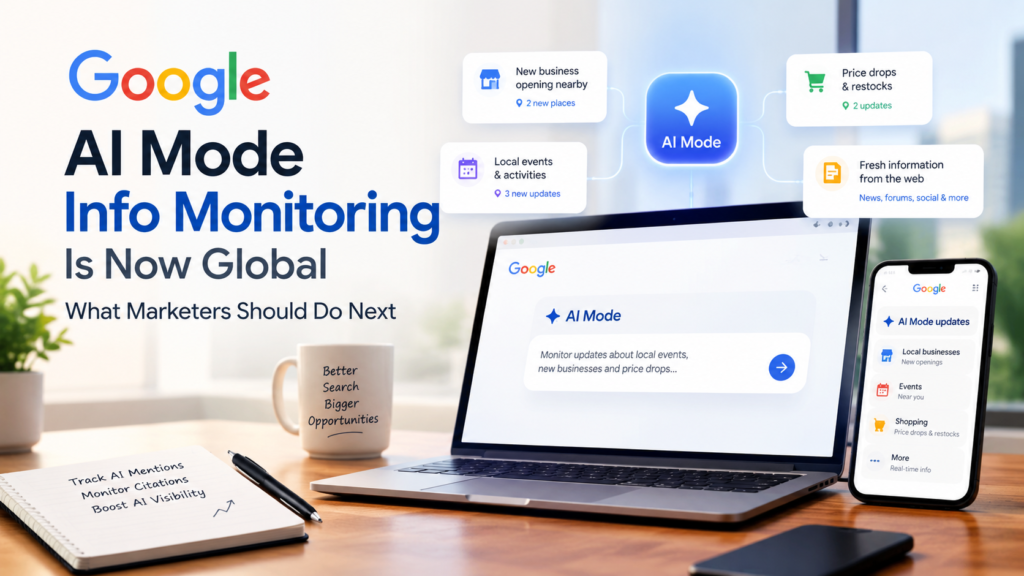 Google AI Mode info monitoring